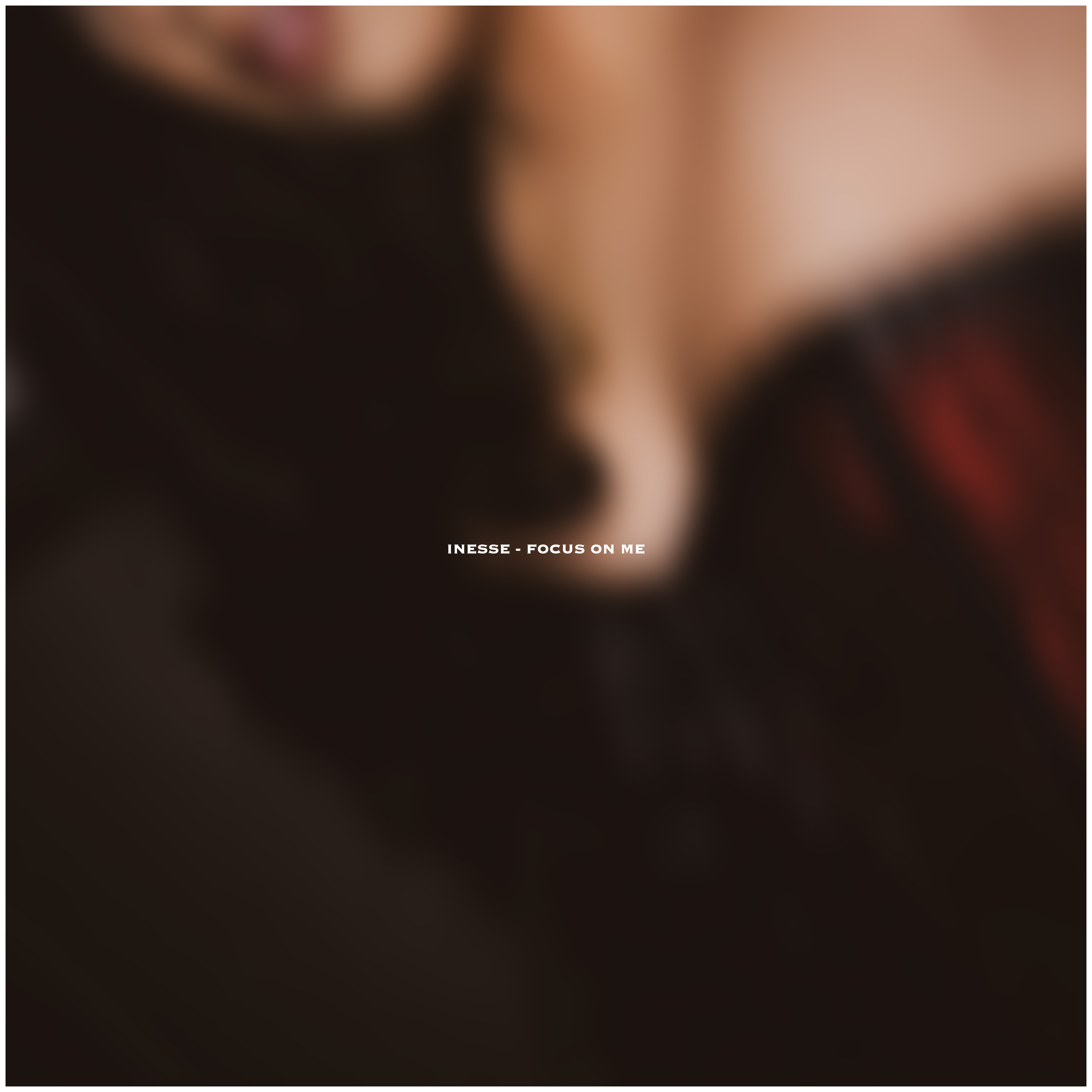 Focus On Me — a blurred close crop, small centred type